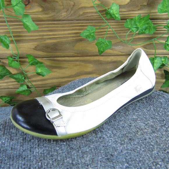 Jose Saenz Women's Ballet White Leather Sz 37 Medium Used 2025 - Picture 1 of 6